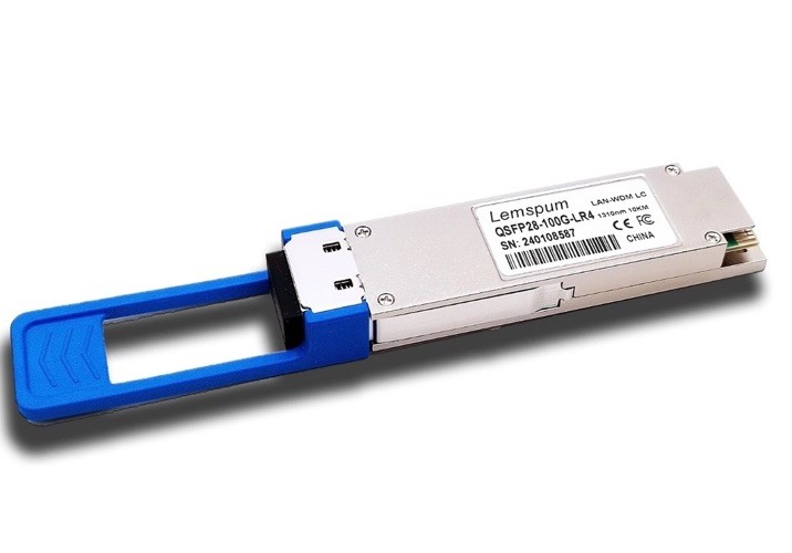 1pc 100Gb QSFP28 Singlemode Module 100GBASE-LR4 1310nm 10km DOM Duplex LC SMF...