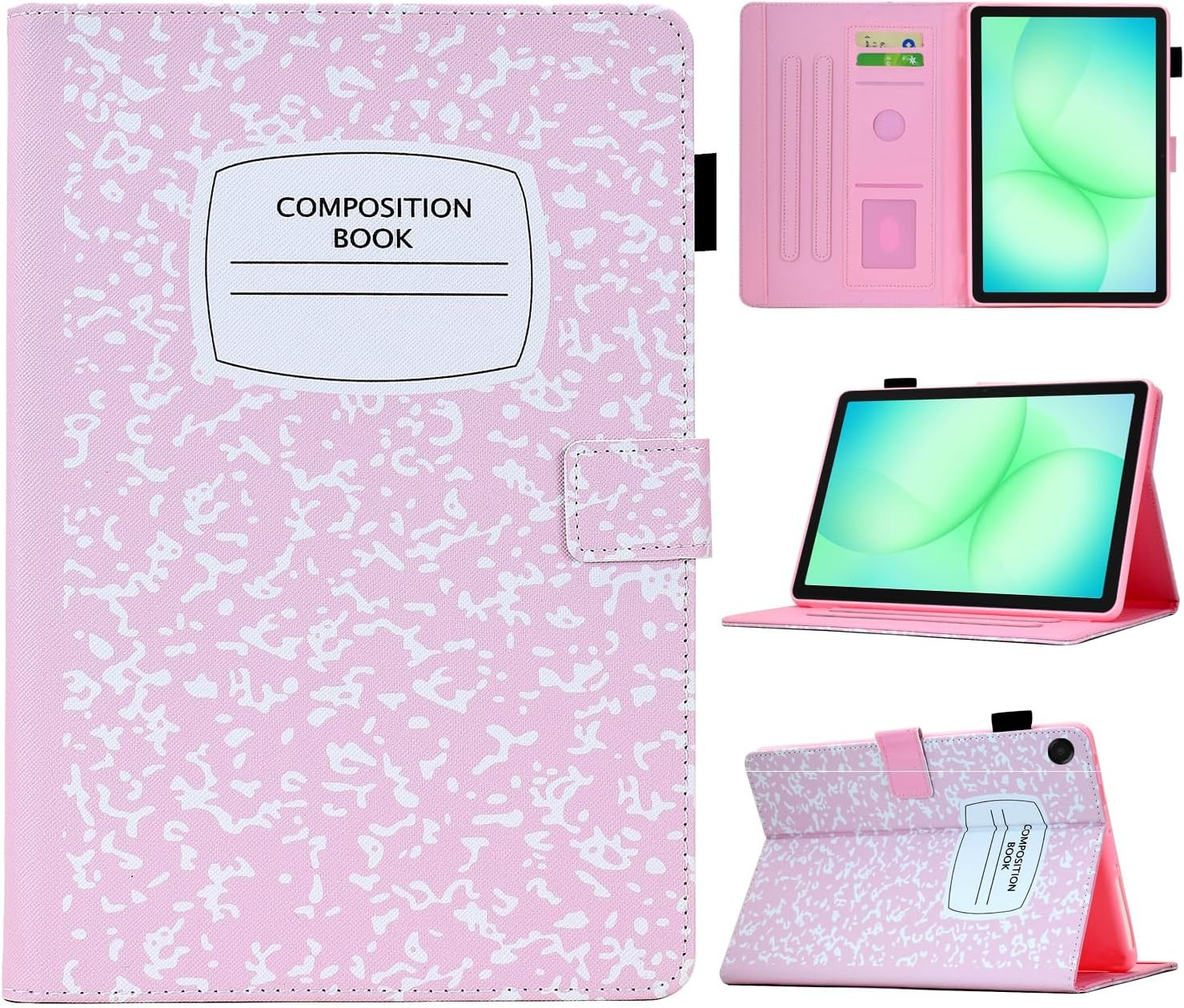 Slim PU Leather Case for Samsung Galaxy Tab A11+ 11 Inch, Foldable Stand, Light