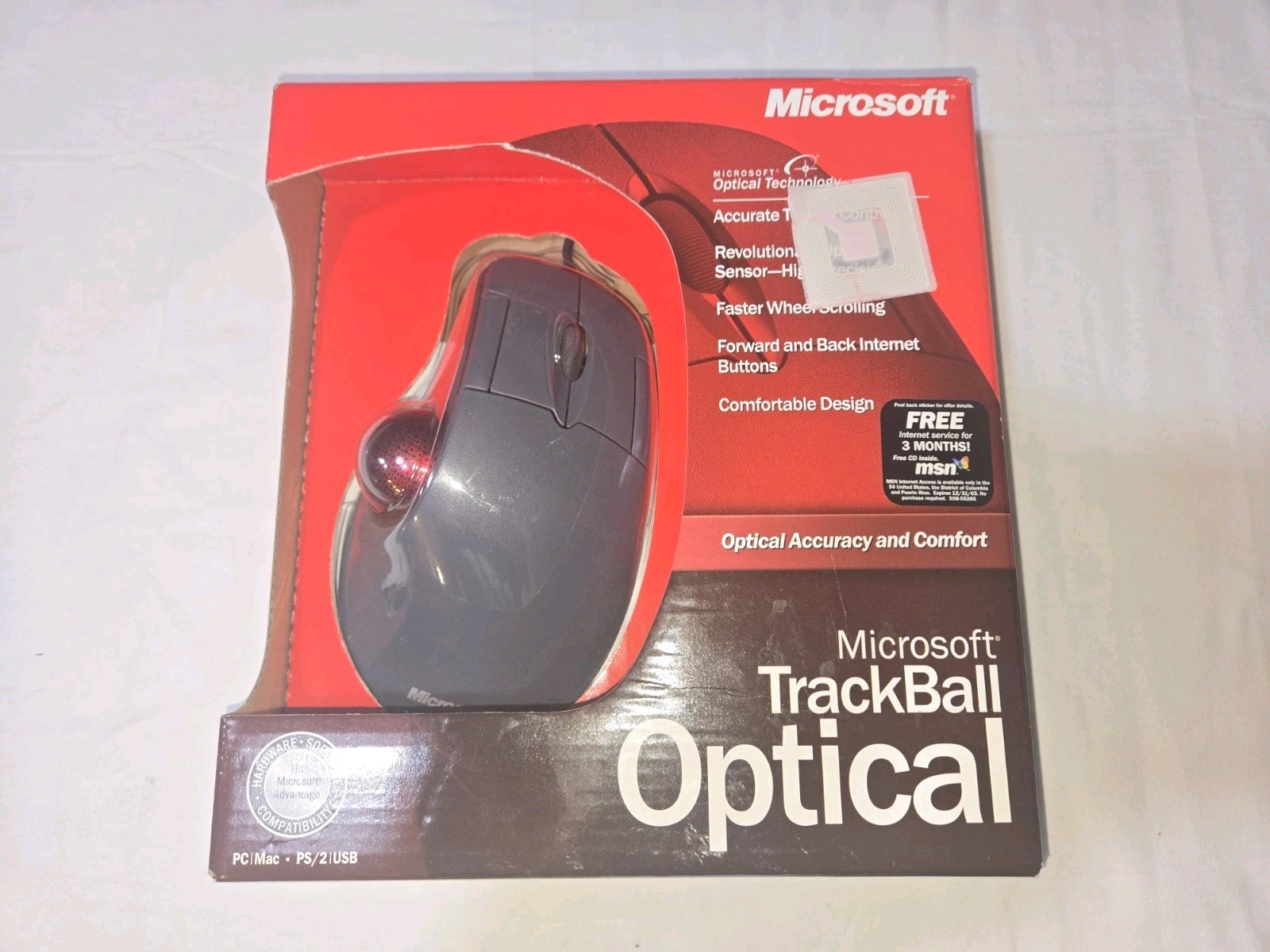 Vintage Microsoft TrackBall  D67-00001