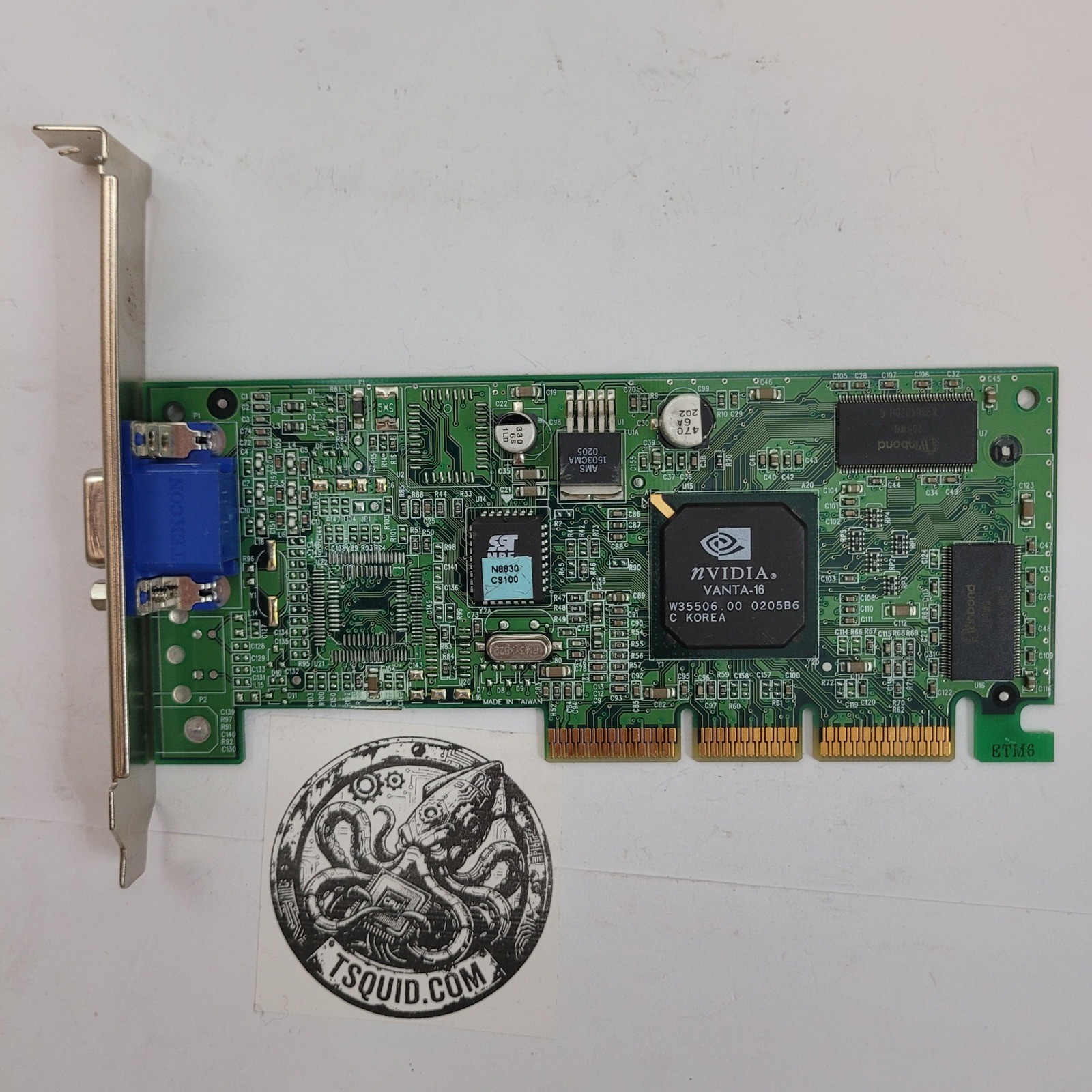 NVIDIA Vanta-16 Graphics Card AGP 16MB VGA MS-8830 238955-001