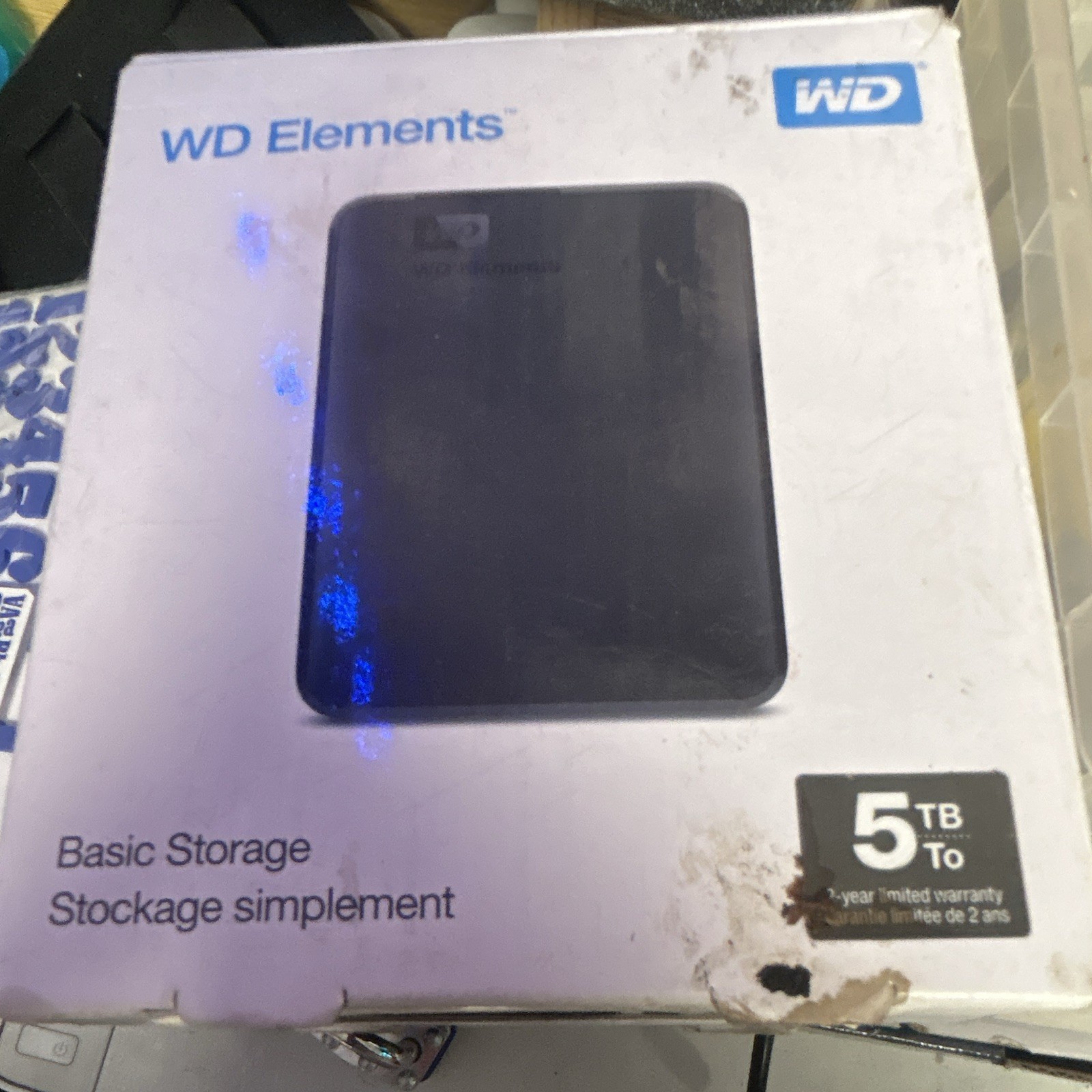 Western Digital WD Elements 5TB Portable External HDD, Black