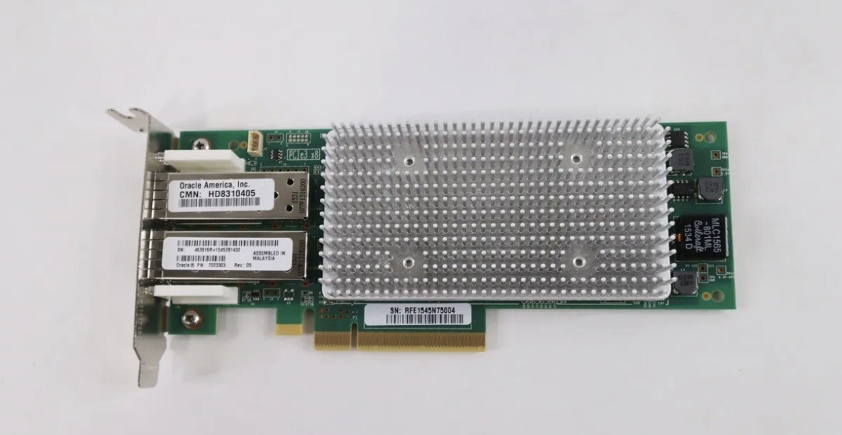 Sun Oracle QLE8362-ORL PCIe x8 16Gb FCoE 10Gb Dual Port HBA LP