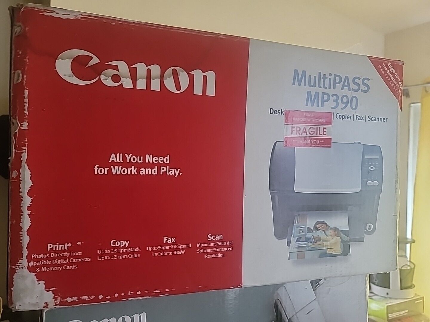 Open Box Canon MultiPASS MP390 All-In-One Inkjet Printer