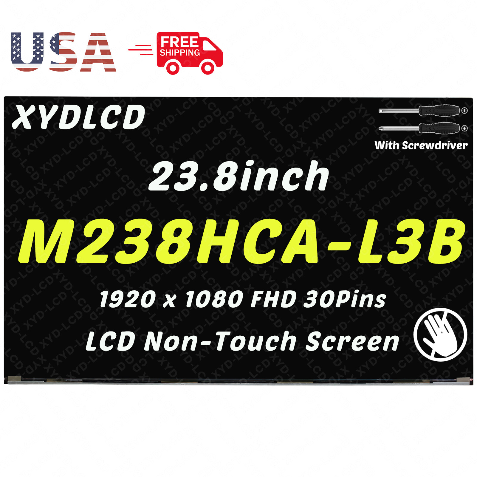 23.8in 01AG921 for Lenovo IdeaCentre A340-24ICB AIO F0E6 LCD Non-Touch Screen