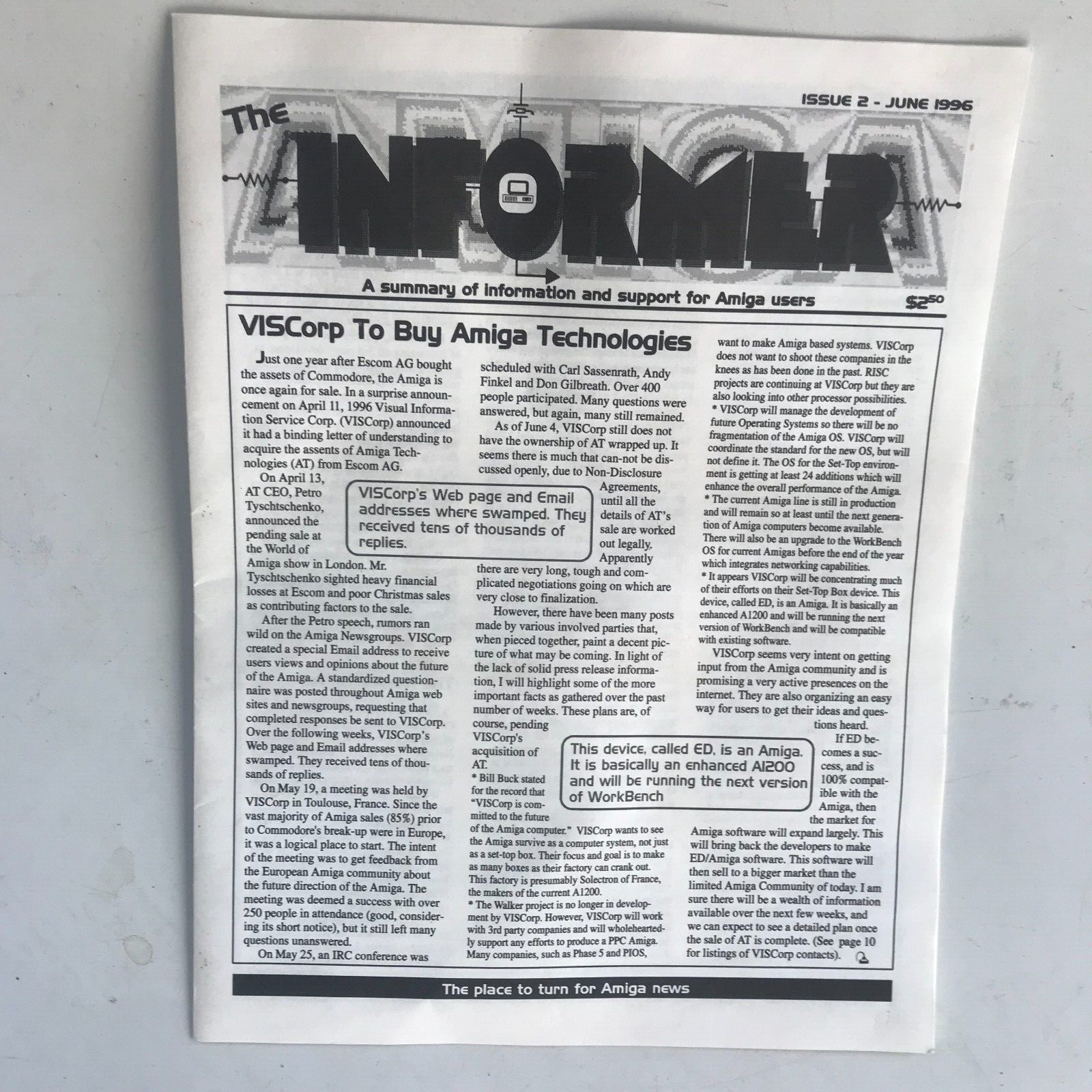 AMIGA Informer Amazing Computing issue 2 June 1996 Commodore