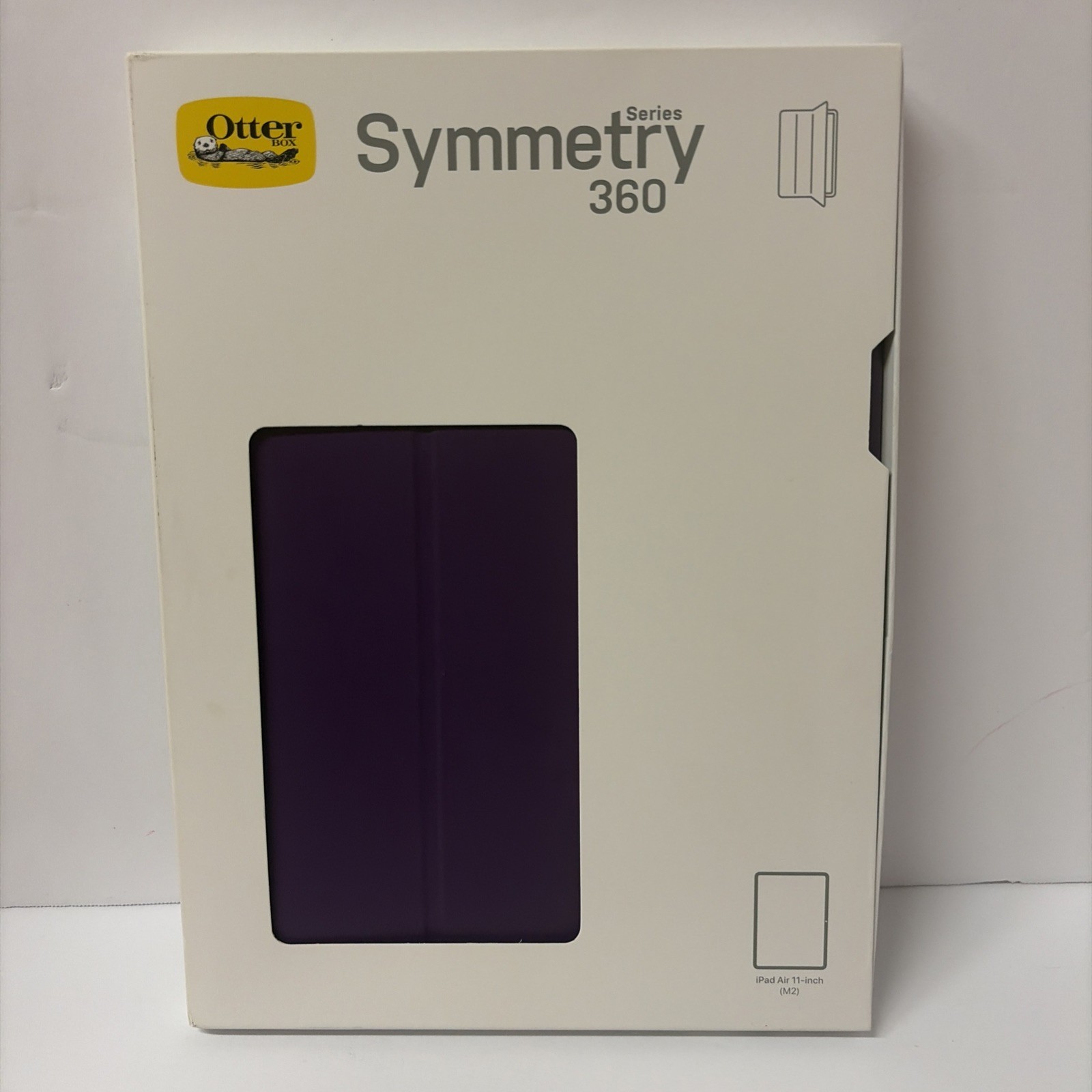 OtterBox iPad Air 11 Inch M2 Case Symmetry 360 Folio Purple Clear RRP DROP+ NEW
