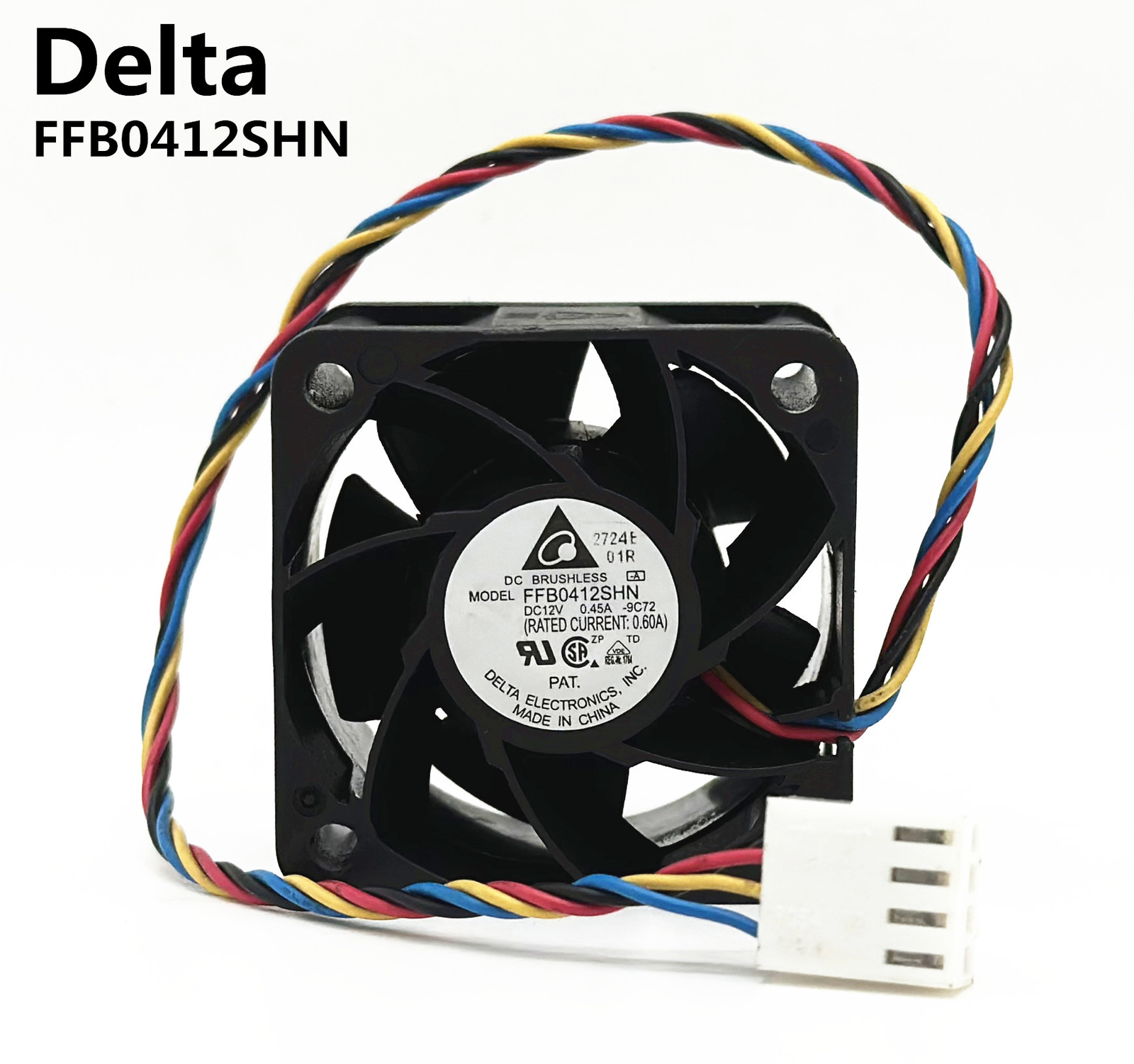 Delta FFB0412SHN 4028 4CM Double Ball Cooling Fan 12V 0.45A 4-Wire PWM