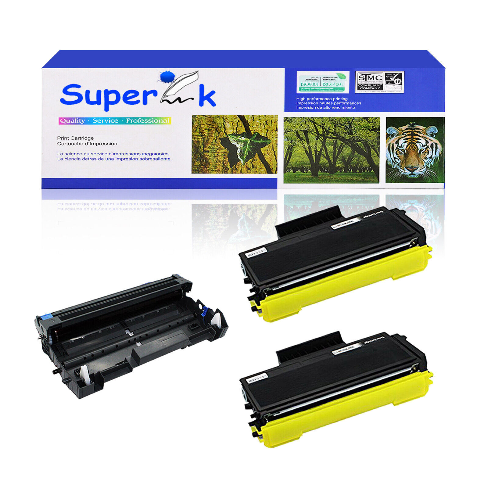 for Brother 2PK TN580 Toner+1PK DR520 Drum Unit MFC-8660DN MFC-8670DN MFC-8870WN