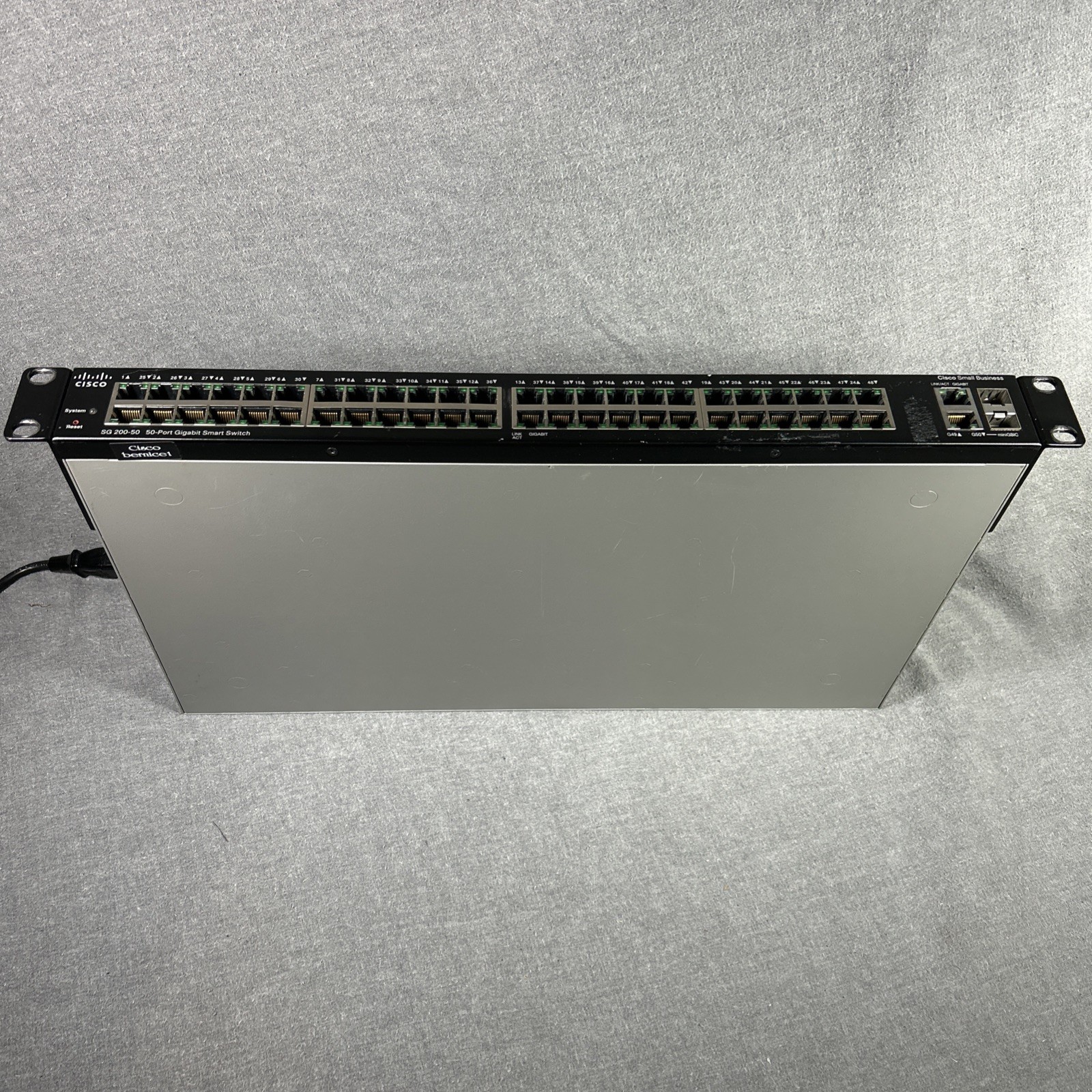 Cisco SLM2048 T V01 SG200-50P  50 Port PoE Gigabit Smart Switch W/Power Cord