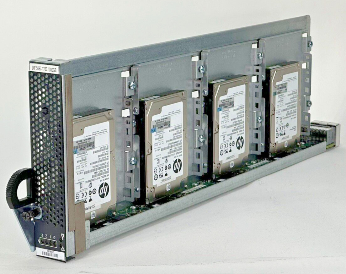 HPE 3PAR Storeserv 10000 4x 300GB 15K SAS 6G SFF 2.5 Drive Magazine 520 Format