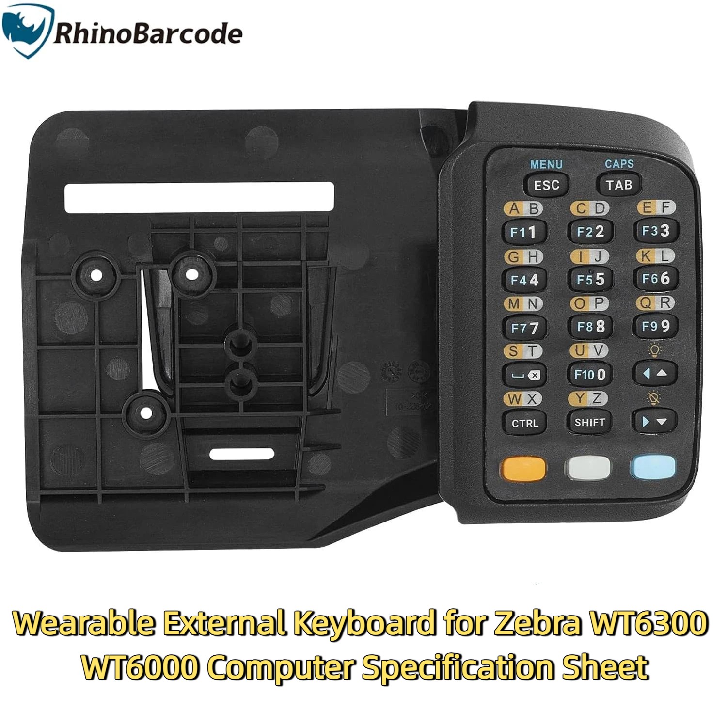 Wearable External Keyboard for ZEBRA WT6300 WT6000 Computer Specification Sheet