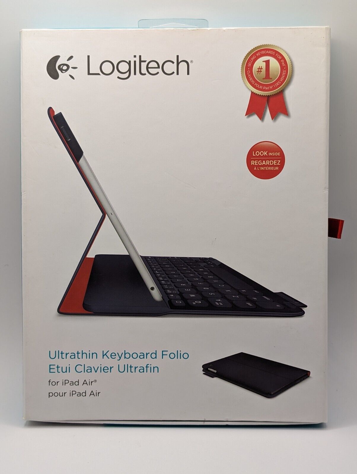 Logitech Ultrathin Keyboard Cover Folio i5 For iPad Air, Red/Black New in  Box