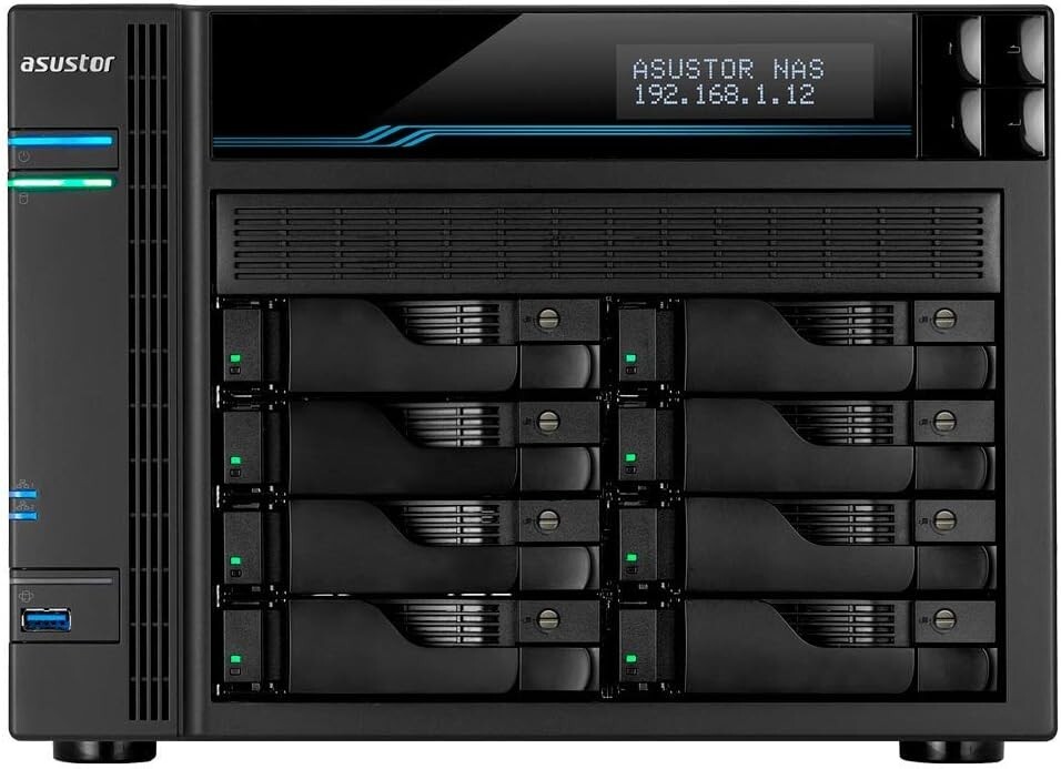 Asustor AS6508T Lockerstor 8 2.1GHz Quad-Core 8GB DDR4 NAS Diskless