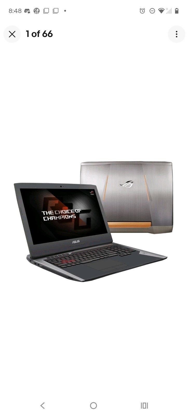 ASUS ROG G752V 17.3" Intel i7 32GB 256 GB SSD GTX 980M 8GB Win 10P + BONUS XBOX