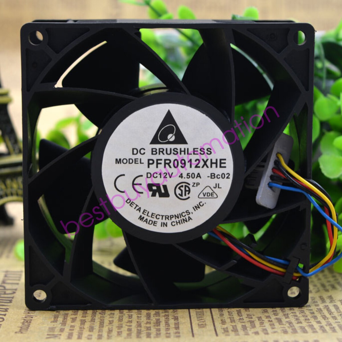 DELTA 9238 12V 4.5A PFR0912XHE 9CM violent high air volume booster cooling fan