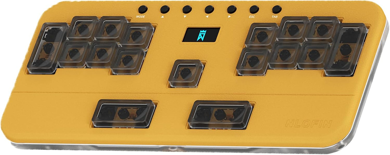Gaming Keyboard for Music Rhythm Games Customizable Mechanical Keyboard (Yellow)