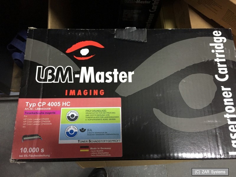 LBM-Master XXL toner magenta like HP CB403A 642A for CP4005 for 10,000 pages NEW