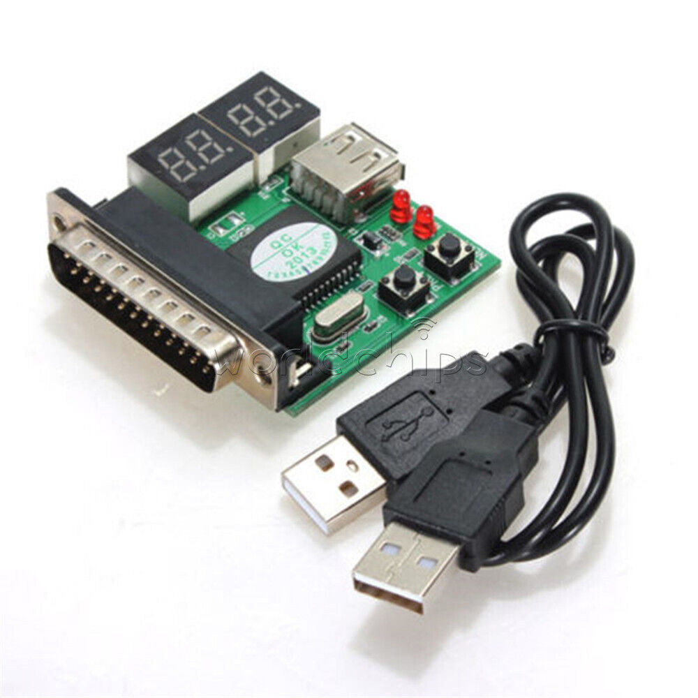 4-Digit Powerful PC Analyzer Diagnostic Motherboard Tester USB Post Test Card