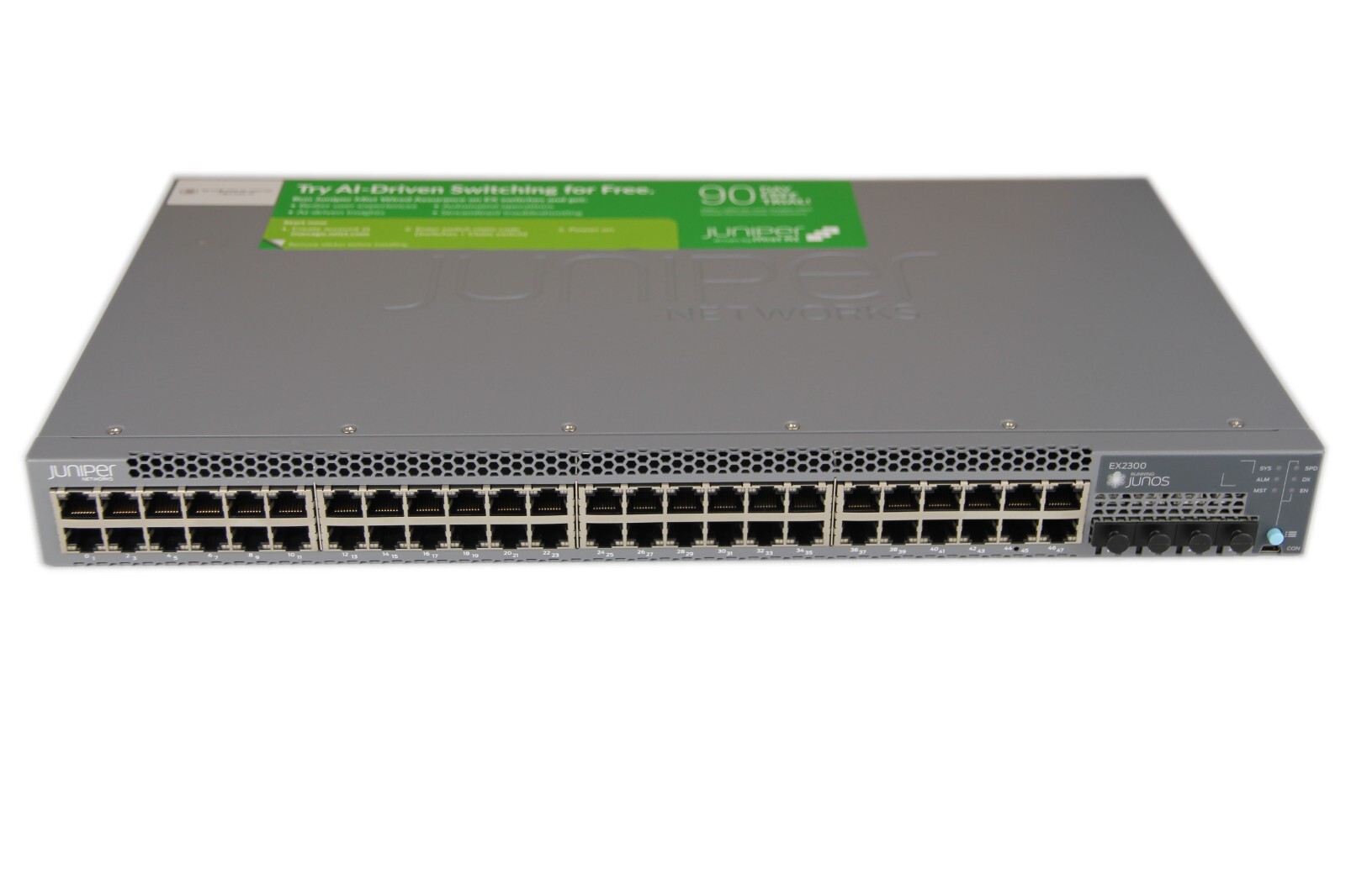 Juniper EX2300-48T 48-Port 1GbE  + 4x 10Gb SPF+ Switch EX2300-48T (No Org Box)