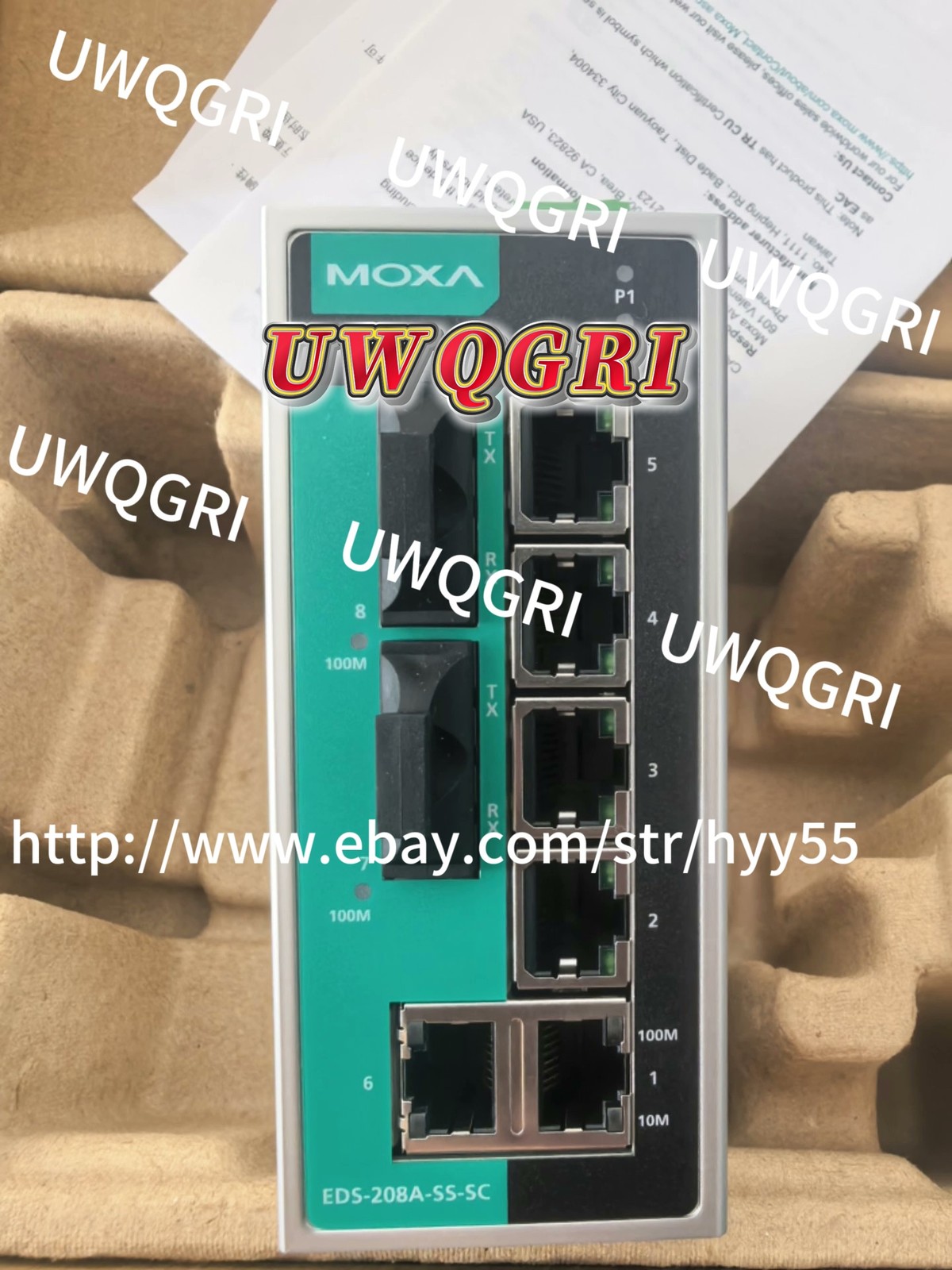 1PCS MOXA, EDS-208A-SS-SC Industrial Switch