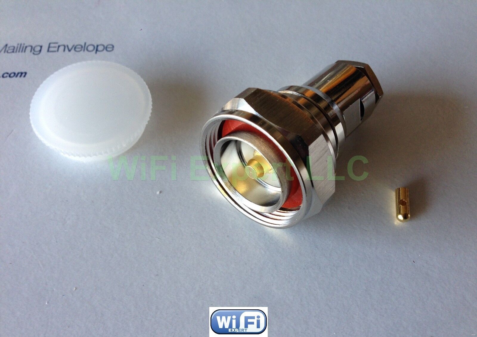 1 x 7/16 DIN male plug center clamp RG8 7D-FB RG213 LMR400 RF connector from USA