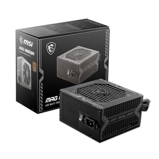 Non-Modular Compact 650W Power Supply, 80+ Bronze, 650 Watt Black MAG A650BN