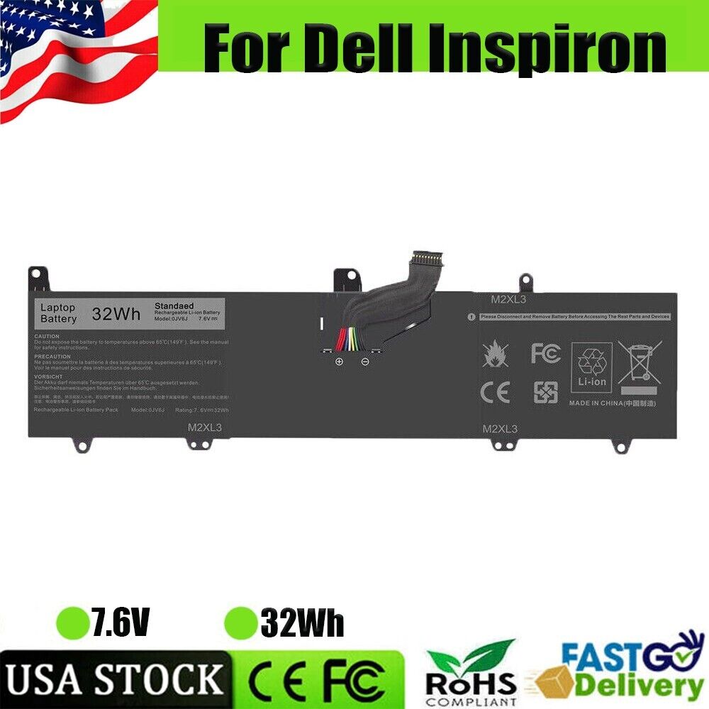 NEW 0JV6J Battery For Dell Inspiron 11 3162 3168 3169 3180 3185 3179 8NWF3 32Wh