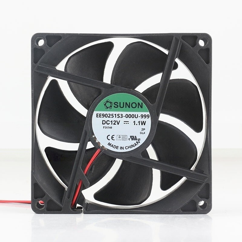 EE90251S3-000U-999 DC12V 1.1W 9025 90x90x25mm 2-Wire Axial Original Cooling Fan