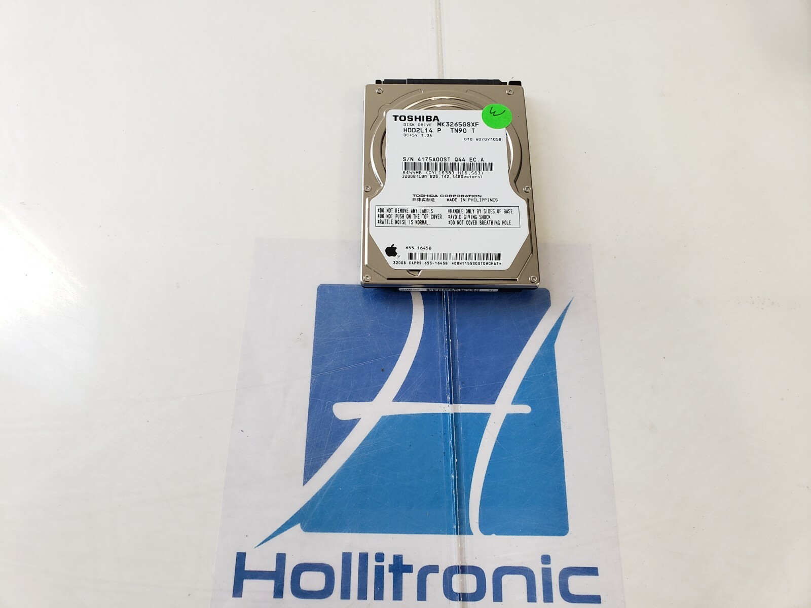 Toshiba MK3265GSXF 320GB 2.5" Hard drive Apple# 655-1645B Sata
