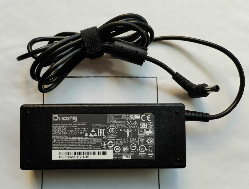 NEW Compatible Chicony Charger 19V 4.74A For Getac B300-X/B300X 90W AC Adapter