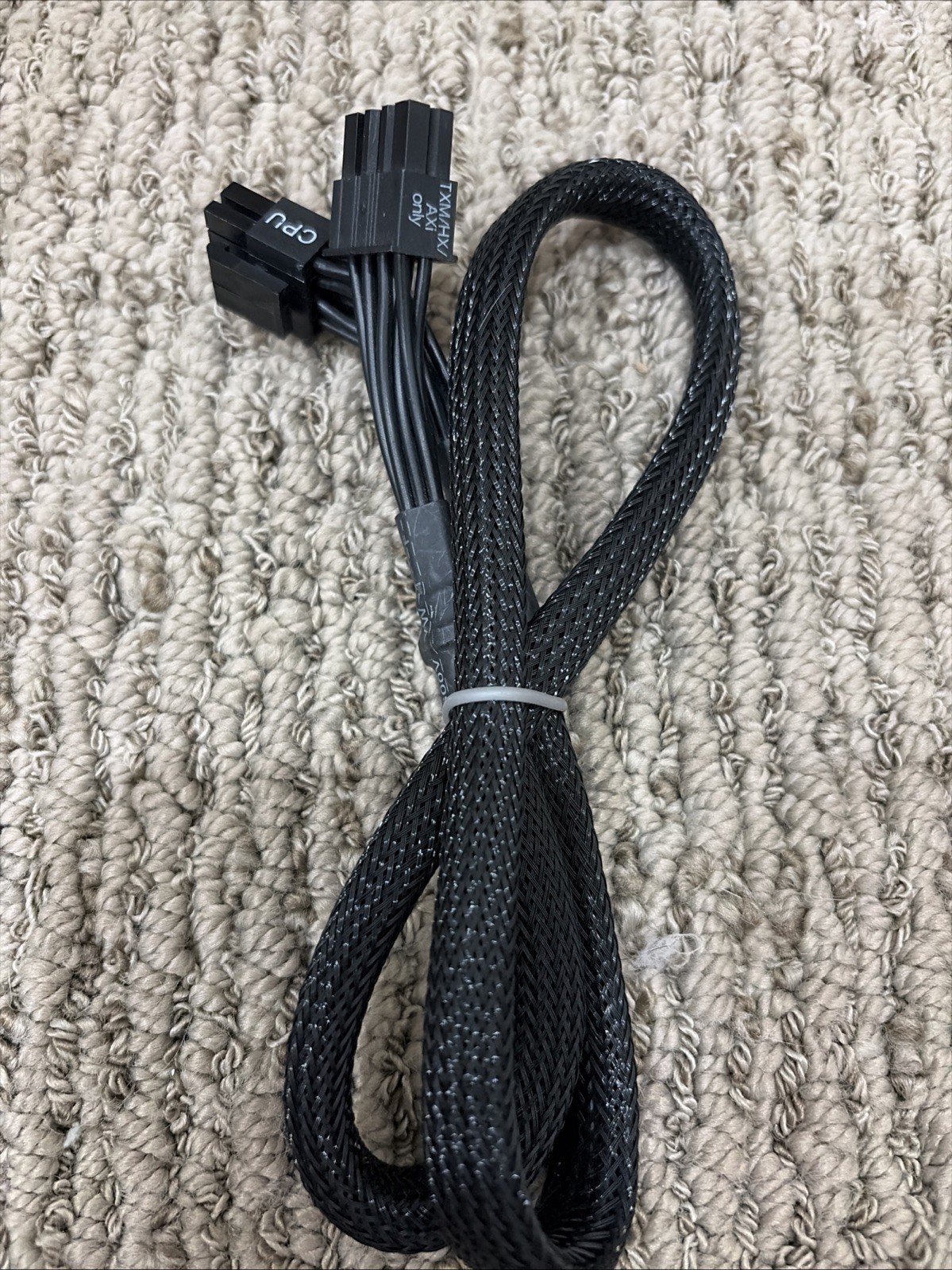 Corsair CPU EPS 8-Pin to 4+4 Pin Modular Cable TXM HX AXi Only Genuine Sleeved