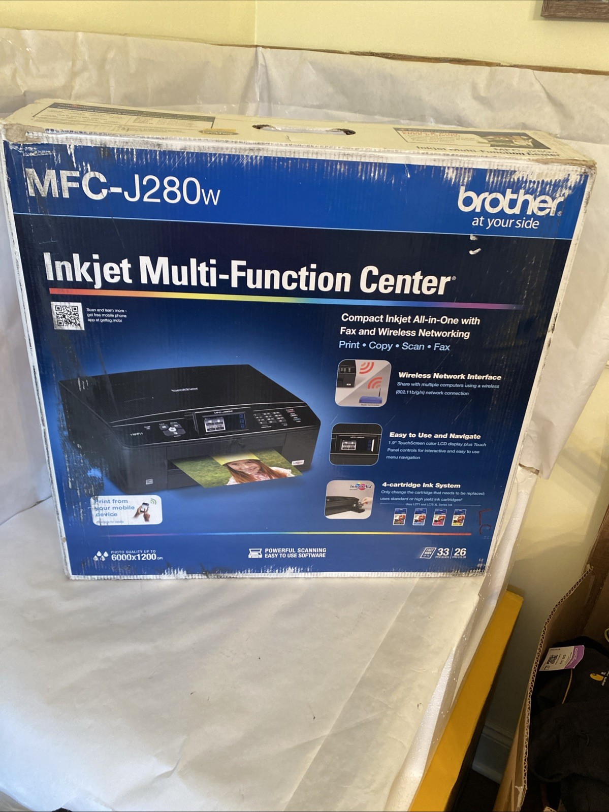 Brother MFC-J280W All In One Inkjet Printer Rare Brand New Sealed S