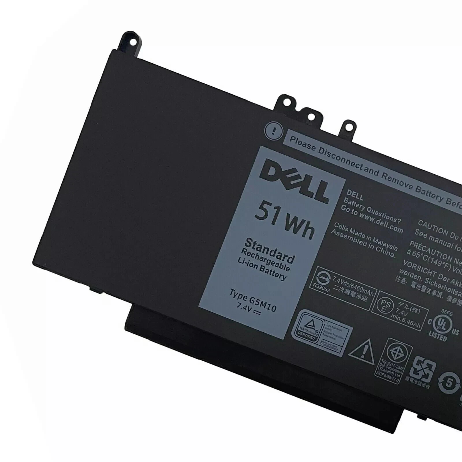 OEM G5M10 Battery for Dell Latitude E5450 E5550 E5250 Notebook Laptop 15.6" 51wh