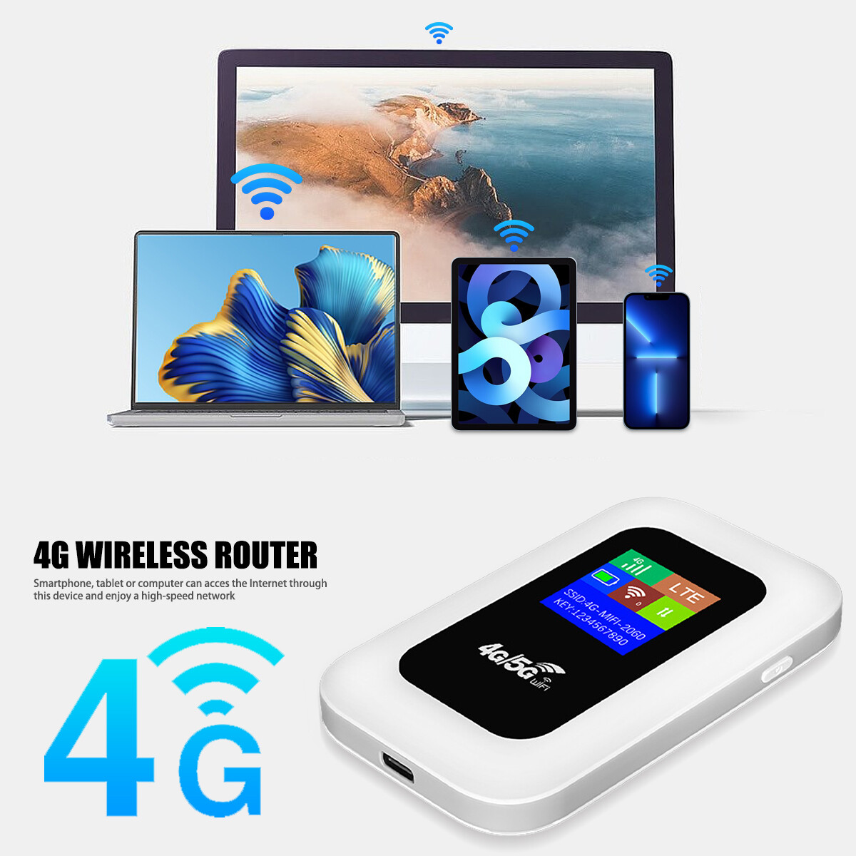 NEW 150M 4G LTE Mobile Broadband Wireless Router Hotspot SIM Unlocked WiFi Modem
