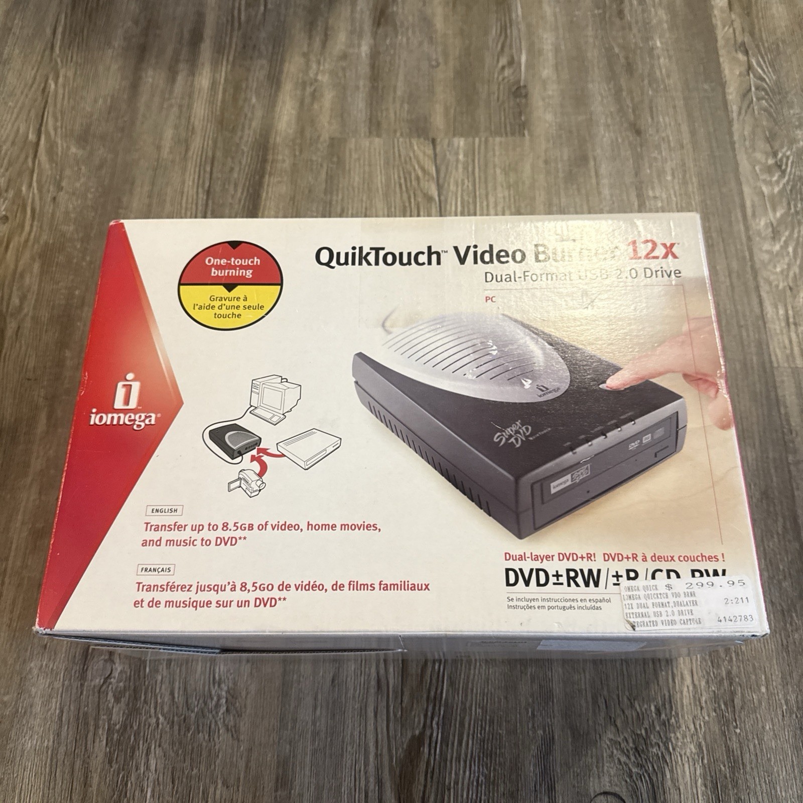 Iomega Super DVD QuickTouch  CD/DVD Recorder Burner
