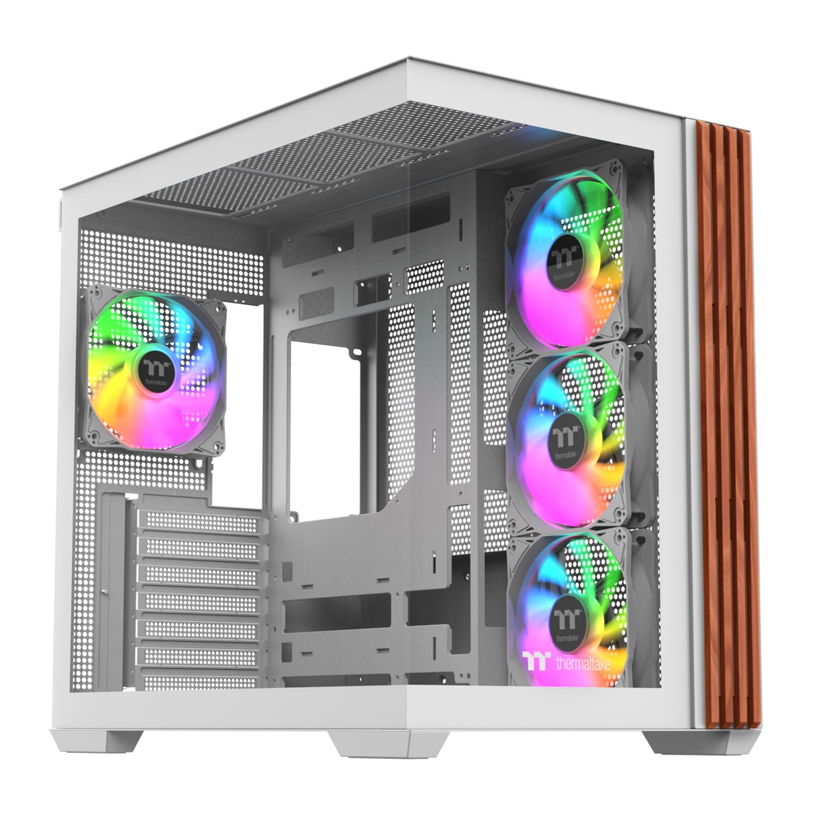 Thermaltake View 380 WS ARGB Snow Mid Tower Chassis (ca-1z2-00m6wn-ws)