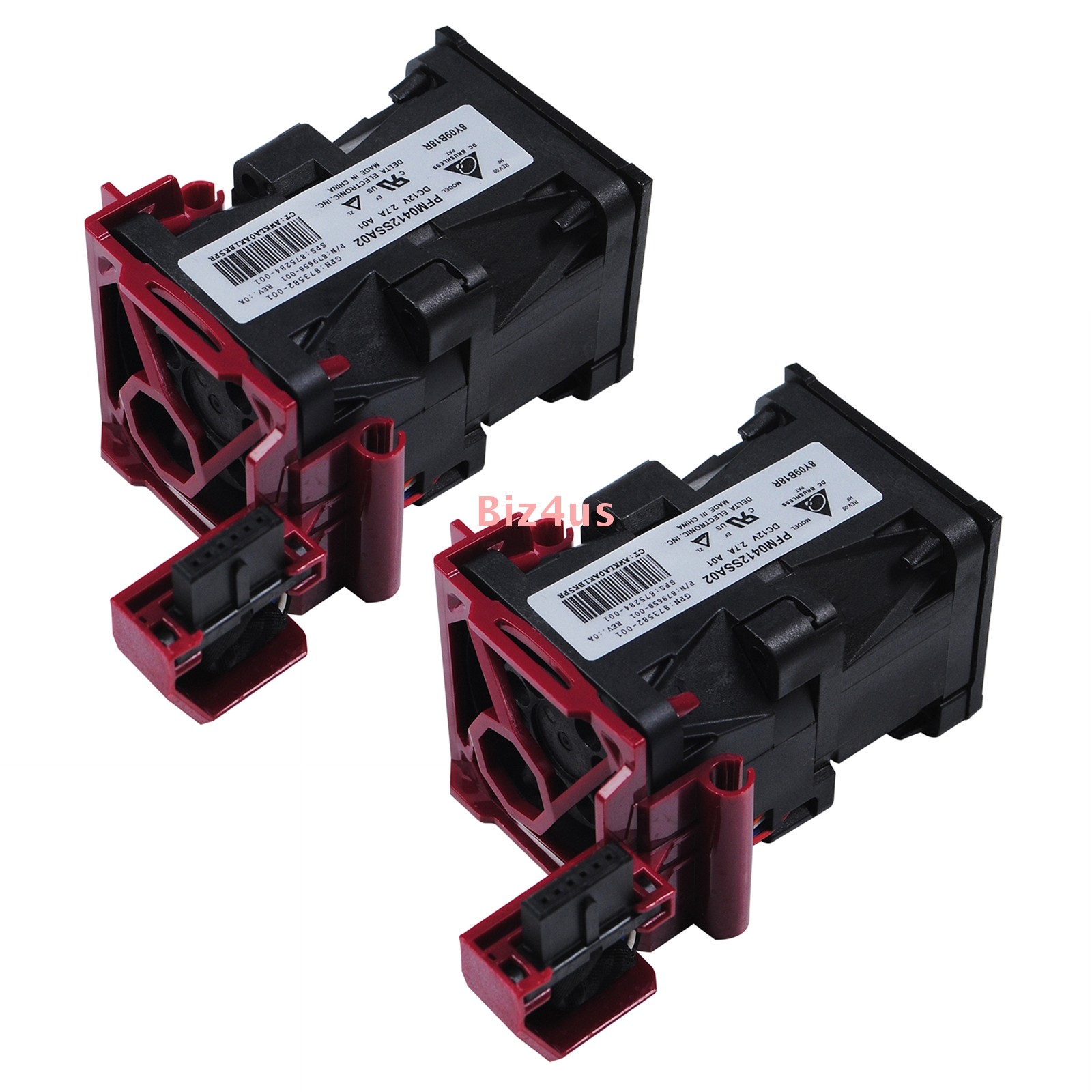 2x For HP DL360 Gen10 G10 High Performance Fan 879658-001 873582-001 875284-001