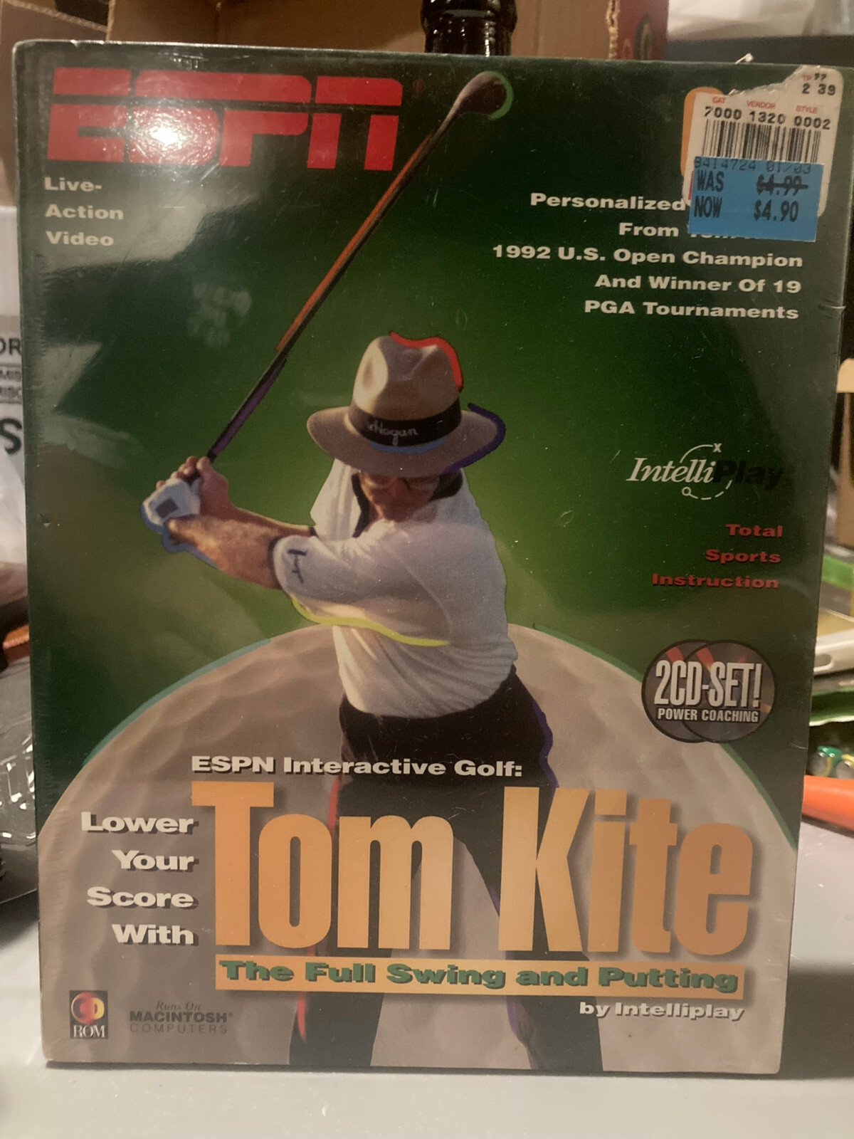 Golf Tom Kite: The Full Swing and Putting for Vintage Apple Macintosh SEALED