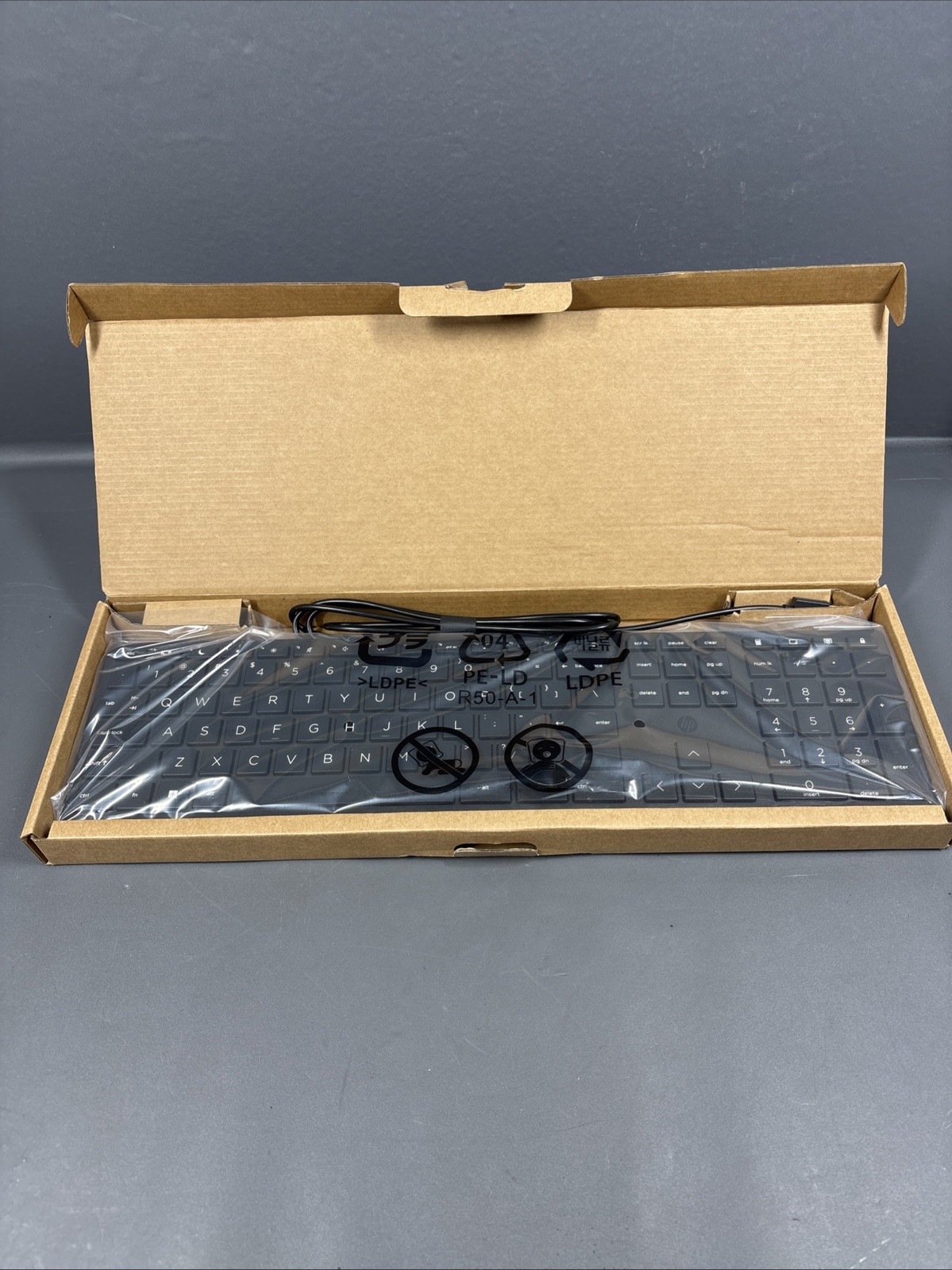 HP Smart Wired 320K Keyboard L96909-001 USB-A Full Size 108-Key Black New