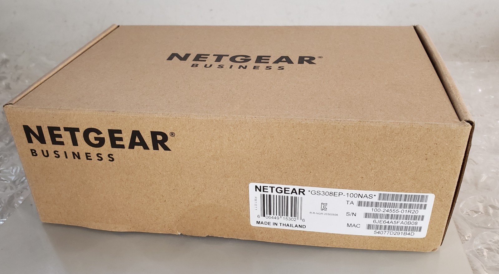 Netgear GS308EP-100NAS 8-Port Gigabit Ethernet PoE+ Smart Plus Switch NEW *OB*