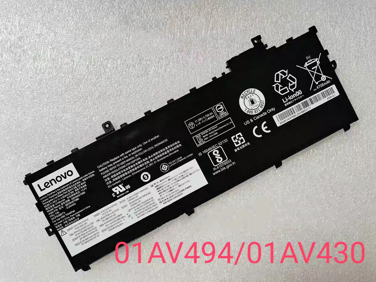 OEM Battery 01AV430 For Lenovo ThinkPad X1 Carbon 5th Gen / 6th Gen G6 01AV494
