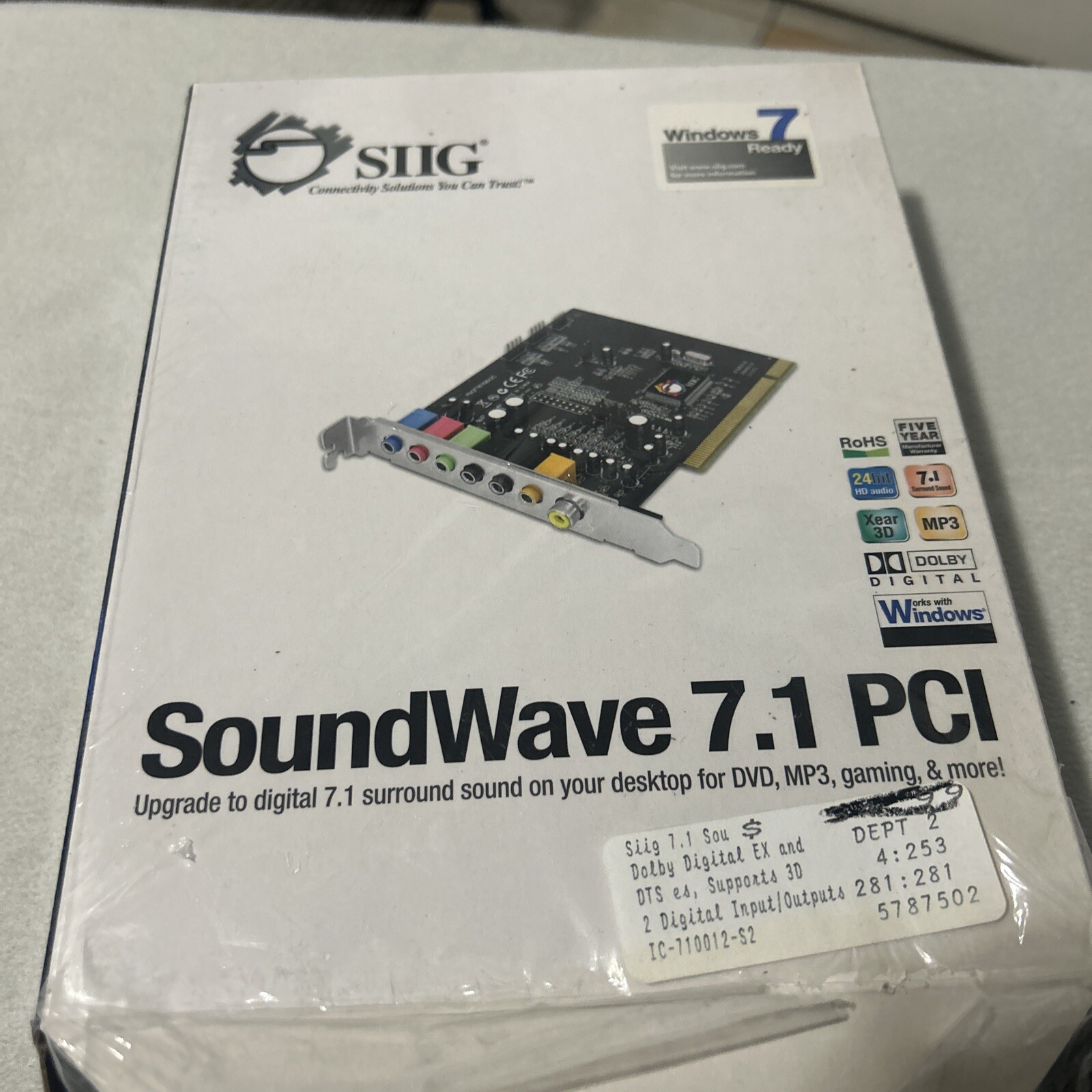 SIIG SoundWave PCI (IC710012) Sound Card