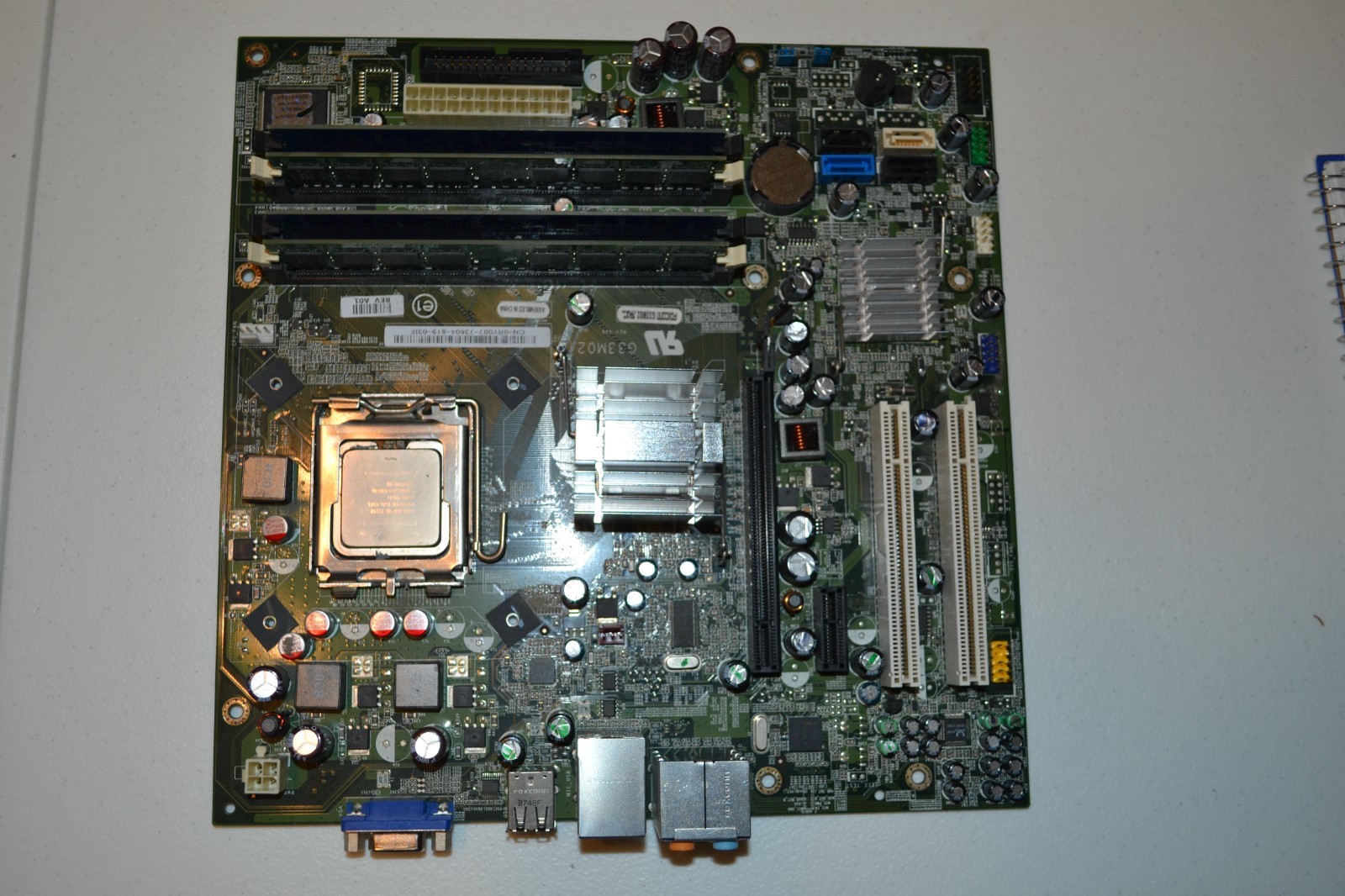DELL Inspiron 530 LGA775 motherboard, dual core 2.2Ghz  cpu and 3Gb ram 0RY007