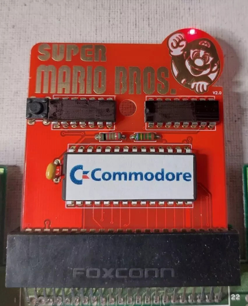 Super Mario Bros Commodore 64 C64 128 Ultimate Cartridge Cartridge PLA SID Game