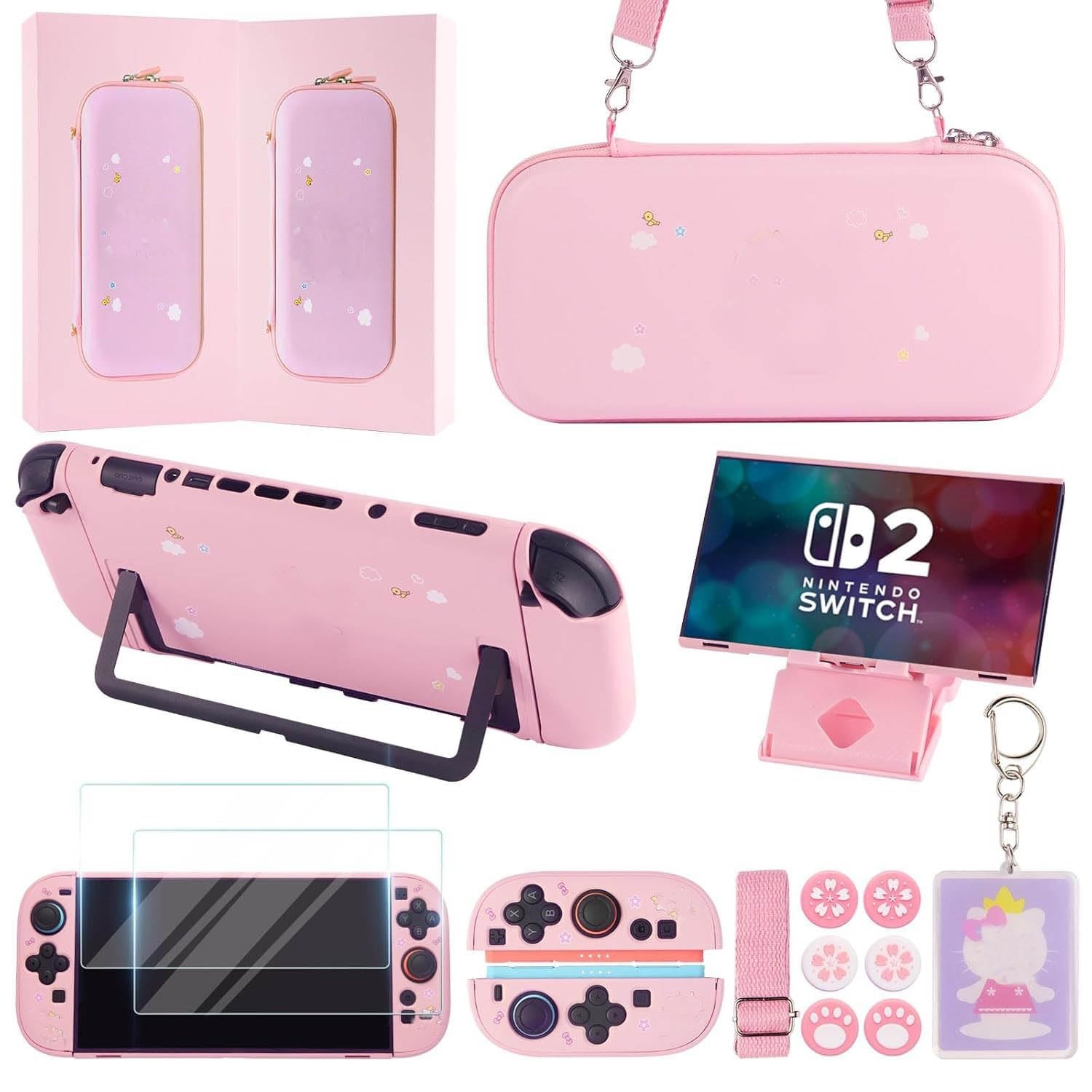 GUTIAL Accessories Bundle for Nintendo Switch 2 2025  Cute Kawaii NS 2 Access...