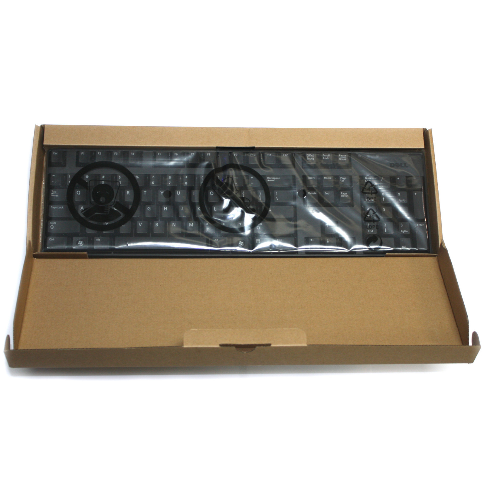 BRAND NEW OEM Dell Quiet Slim Black USB Keyboard M372H L30U KB1421 WARRANTY