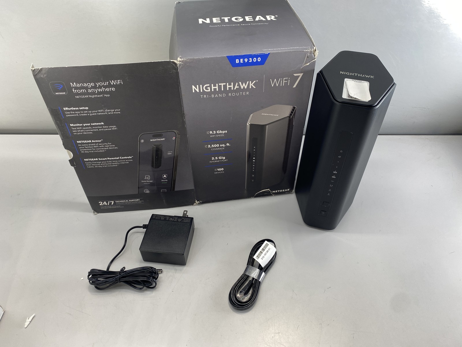 NETGEAR Nighthawk WiFi 7 Router, Up to 2,500 sq ft, 9.3 Gbps-High Speed Internet