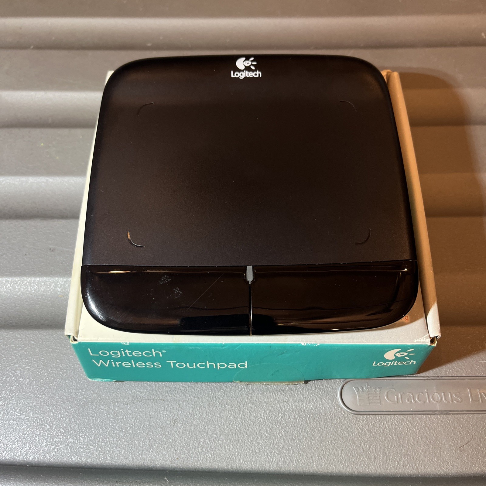 Logitech Wireless Touchpad T-R0002 PC Or Apple Mac w/ Dongle & Box - Tested