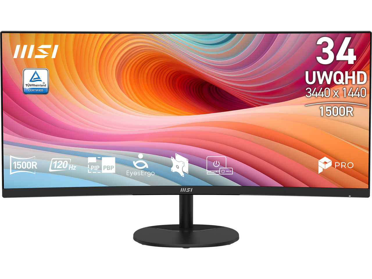 MSI 34 inch UltraWide QHD 2K 1440P 120Hz Adaptive Sync 1ms HDR Ready Built-in