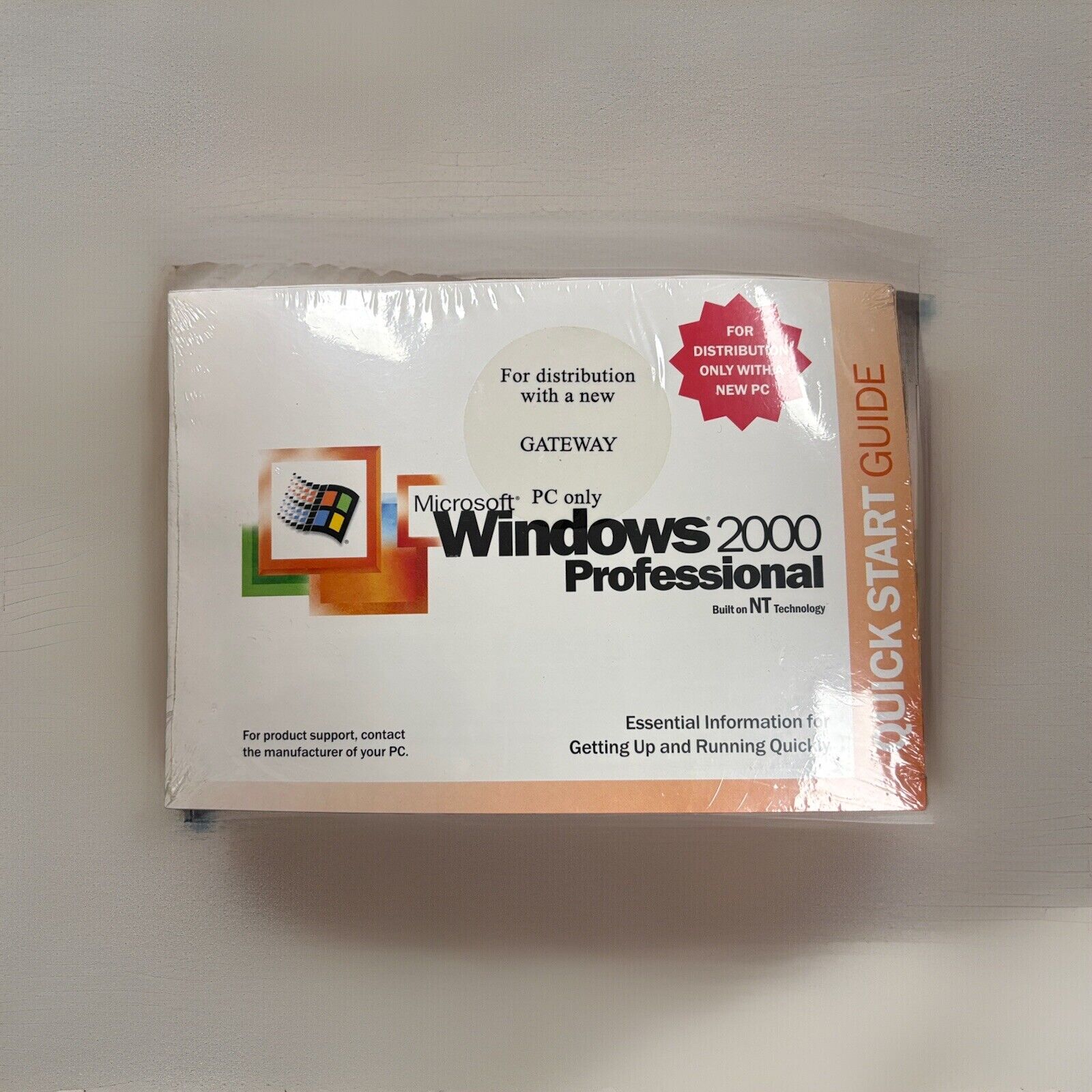 Microsoft Windows 2000 Professional OS (NEW in original shrink wrap) For Gateway